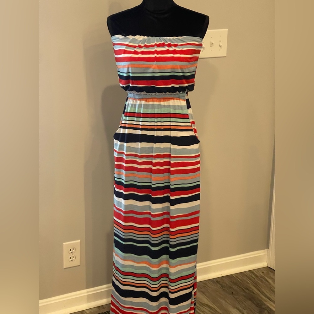 Women’s Maxi Dress Three Pink Hearts Trixie XS